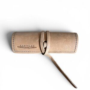 Rustico Chrysler Leather Tool Pen Roll Wrap Tan USA Handcrafted Organizer